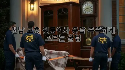 전남 고흥 원룸이사, 용달 똑똑하게 고르는 꿀팁🍯